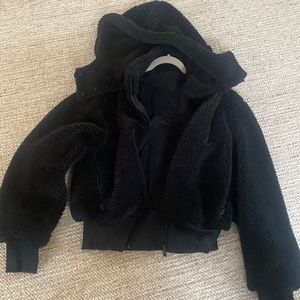 Black teddy jacket